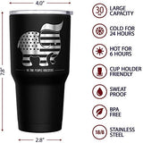 We The People Holsters - Trumpican - Trump Tumbler - American Flag Coffee Travel Mug - Trump Supporter Tumbler - Double Insulated Tumbler - 30 oz