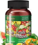 aegabe Balance Nature Fruit Vegetable Capsule,Daily Fruit Vegetable Supplements,Made from 36 Fruits and Veggies,60-Day Supply,Improve constipate,Gut & Digestive Health,Super Greens