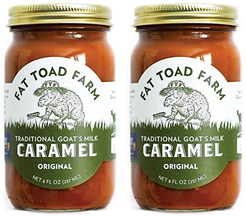 Fat Toad Farm Traditional Goat’s Milk Caramel Sauce, Original, 8fl oz Jar, 2-Pack, Cajeta, Gluten Free…