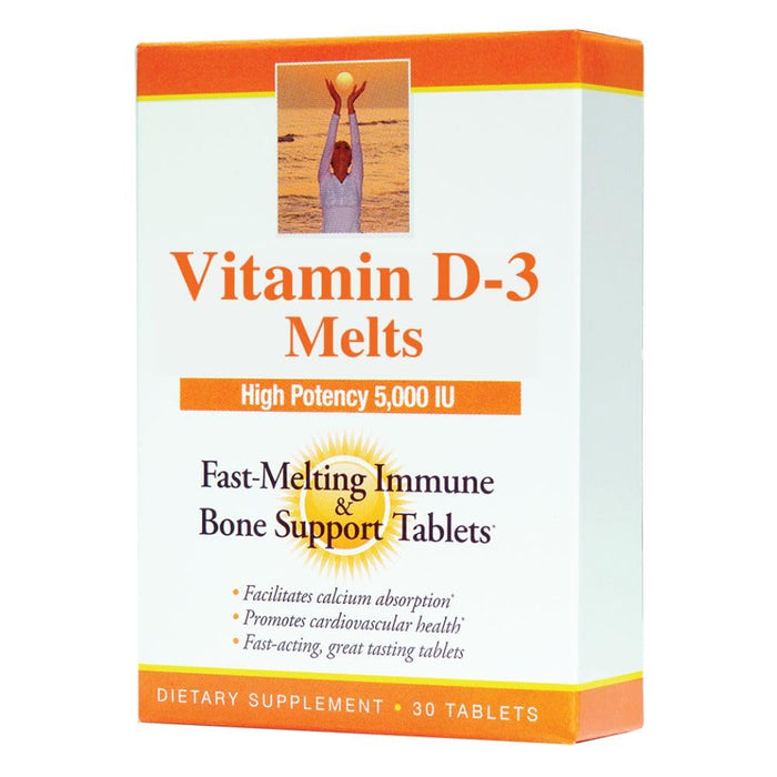 Dr. Newton's Naturals Vitamin D3 Fast-Melting Tablets - 5000 IU (125 mcg) Helps Maintain Healthy Bones and Immune Support - 30 Tablets - Ultimate Absorption – High Potency-Manufactured in USA