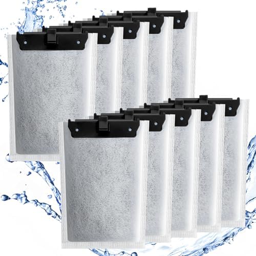 driamor 10 Pack Medium Filter Cartridges for Tetra Whisper Bio-Bag Filters 10i/IQ10/PF10, Replacement Filter Cartridge for TetraFauna ReptoFilter 90 GPH and Tetra Whisper Power Filter 5-10 Gallons