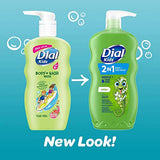 Dial Kids 2-in-1 Body+Hair Wash, Melon, 24 fl oz (Pack of 4)