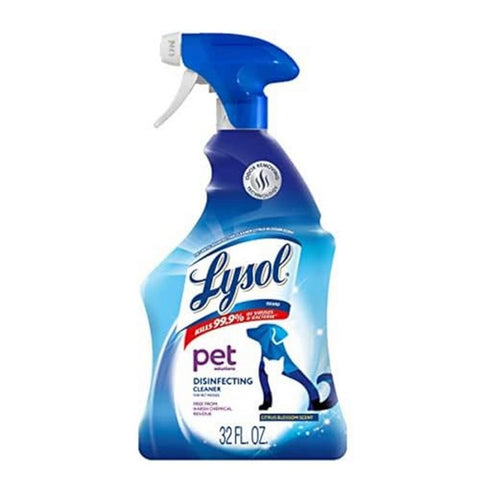LYSOL Pet Solutions – Disinfecting Cleaning Spray, Citrus Blossom Scent, 32 Fl Oz.