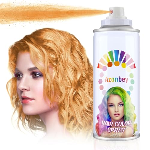 Hair Wax,Temporary Hair Color Wax,Azonbey Hair Wax Dye Pomades,Washable Hair Coloring Natural Hair Strong Style Gel Cream Hair Dye for Party,Hollowen,Cosplay. (Orange, 120ml)