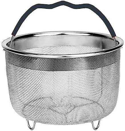 Steamer Basket for Instant Pot 6Quart Stainless Steel Mesh Net Strainer Basket (Black)