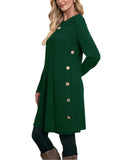 OFEEFAN Emerald Green Dress for Women Christmas Dresses for Women Winter Dress S