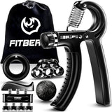 FITBEAST Grip Strengthener Forearm Strengthener Hand Grips Strengthener Kit - 5 Pack Adjustable Resistance