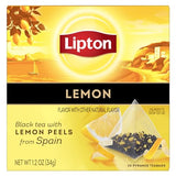 Lipton Black Tea Lemon, Pyramid Tea Bags, Flavored Teabags for a Refreshing Cup of Tea, 80 Total Tea Bags (20ct - Pack of 4)