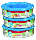 Playtex Diaper Genie Refill (810 Count Total - 3 Pack of 270 Each)