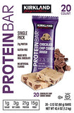 Bulk Pack Protein Bars (Kirkland Signature, Chocolate Chip Cookie Dough, 20-Pack)