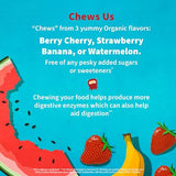 Garden of Life Dr. Formulated Probiotics Organic Kids+ Plus Vitamin C & D - Watermelon - 5 Billion CFU Gluten, Dairy & Soy Free Immune & Digestive Health Supplement, No Added Sugar - 30 Chewables