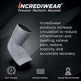 Incrediwear Elbow Sleeve – Elbow Brace for Elbow Support, Joint Pain Relief, Inflammation Relief, and Circulation, Tendonitis, Golf and Tennis Elbow Brace for Women and Men (Grey, Medium)