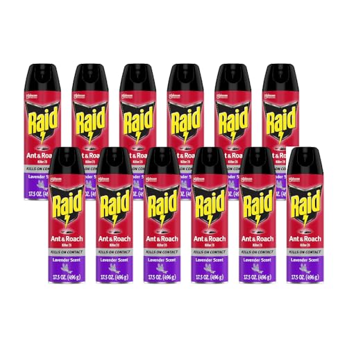Raid Ant & Roach Killer Lavender 17.5 Ounce (Pack of 12)