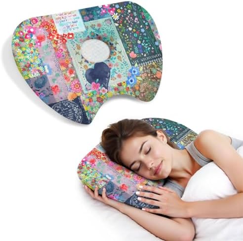 Ear Piercing Pillow for Side Sleepers with Washable Cover Pillows with Holes for Ear Pain,Donut Pillow for Adults CNH Ear Pain Relief Pressure Sores Ear Pillow with Hole in Center
