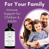 Elderlane Elderberry Syrup Elderberry Shots - Immune Support Supplement for Kids & Adults - Immune Boosters - Natural Immunity Booster - Made with Honey & Elderberries - Gluten-Free - 16.9 Fl Oz