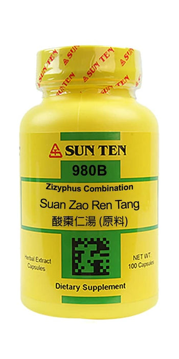 Sun Ten - Zizyphus Combination Capsules, Suan Zao Ren Tang, 100 Capsules