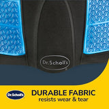 Dr. Scholl's® Massaging Gel® Posterior Cushion - Cool Comfortable Support - Memory Foam and Anti-Slip Backing - Multilayer Design Helps Absorb Shock, (Black)