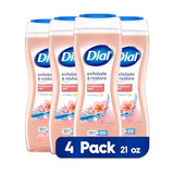 Dial Body Wash, Exfoliate & Restore Himalayan Salt, 16 fl oz, Pack of 4