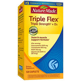 Nature Made TripleFlex Triple Strength Caplets with Vitamin D3, 120 Count for Joint Support