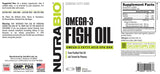NutraBio Omega 3 Fish Oil Supplement for Cardiovascular Health - 500 Softgels