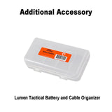 Olight Two 550mAh 16C05-10C Rechargeable Battery S1R II (1000 lumens Version), Perun Mini or Baton3 Flashlight and a LumenTac Organizer