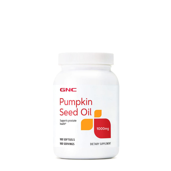 GNC Pumpkin Seed Oil 1000 MG - 100 Softgels (100 Servings)