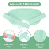 NEWGO Cold Eye Mask Cooling Eye Mask Eye Ice Pack for Puffiness, Reusable Ice Eye Mask Gel Eye Mask Frozen Eye Cold Compress for Dark Circles, Migraines, Stress Relief, Skin Care (Green-2Pack)