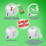 Spray n Wash Laundry Stain Remover 22 Ounce 2 Pack, Bundle With Zivigo-LAUNDRY BRUSH Stain Remover