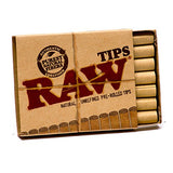 Raw Natural Unrefined Pre-Rolled Filter Tips 21 Count (Pack of 3)