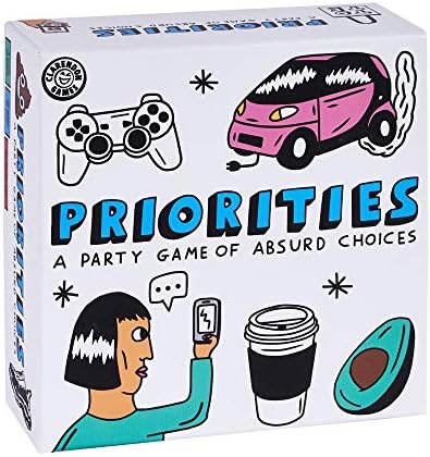 Priorities: The Hilarious New Party Game of Absurd Choices That Gets Everyone Laughing – Party Games for Adults and Teenagers - Card Games - Board Games - Travel Games