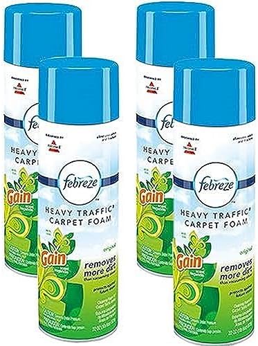 BISSELL Heavy Traffic Carpet Foam, Gain, 22oz (Pack of 4), 14399