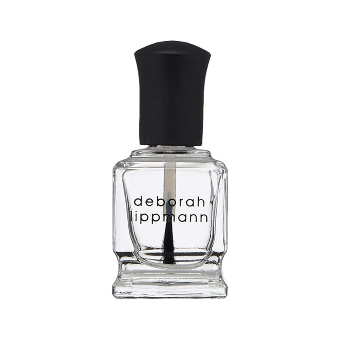 Deborah Lippmann Hard Rock Base and Top Coat | Promotes Healthy Growth for Soft Nails | Diamond Powder Strengthens and Protects Nail Polish | Clear, 50 Fl. Oz