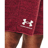 Under Armour Mens Rival Terry Shorts, (638) Chakra Full Heather / / Onyx White, 3X-Large