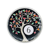 6 Year Sobriety Chip | Tree of Life AA Coin Token Medallion with Glow in The Dark Recovery Anniversary