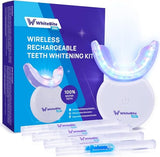 Whitebite Pro Upgraded Teeth Whitening Kit with Pens for Sensitive Teeth: Teeth Whitening LED Light, Mouth Tray, Carbamide Peroxide Whitening Gel - Fast Teeth Whitener and Tooth Stain Remover