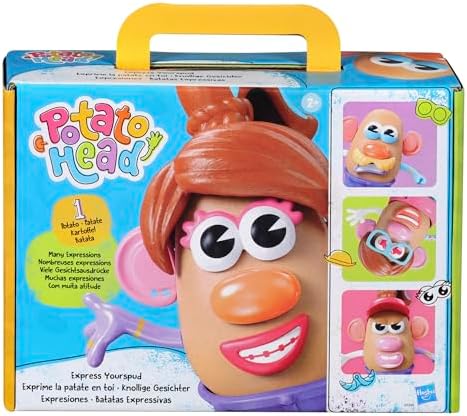 Potato Head Express Yourspud Playset with 1 Potato Body and 32 Accessories, Creative Toddler and Preschool Toys for Boys and Girls 2 Years and Up