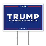 Trump Yard Sign 2024 Large, 24" x 18" Double-Sided Trump Campaign Yard Sign With Stake, MAGA Trump Yard Sign, Show Your Support, Decorate Your Lawn With Trump Campaign Yard Sign