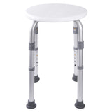Vaunn Medical Tool-Free Assembly Adjustable Shower Stool Tub Chair and Bathtub Seat Bench with Anti-Slip Rubber Tips for Safety and Stability