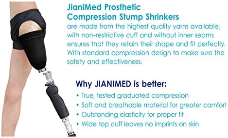 Prosthetic Stump Shrinkers–Above Knee, 35cm, Compression, Amputee Socks, 20-30, Daily use, Taiwan Excellence XL