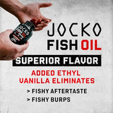 Jocko Fuel Omega 3 Fish Oil Supplement - Burpless Fish Oil 2000mg Omega 3 Fatty Acid Supplement Powerful Antioxidant w/Astaxanthin - Supports Brain, Heart, & Mood (60 Capsules) (30 Day Supply)