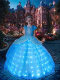 UPORPOR Light Up Girls Princess Costume Halloween Dress Up Clothes for Little Kids Toddler Costumes Christmas Party