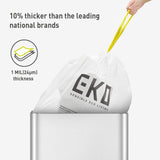 EKO Easy-Dispense Roll of 60 Count Extra-Strong Drawstring Kitchen Trash Bags - 21 Gallon Garbage Bags (79.5L) 60 pack, Code G