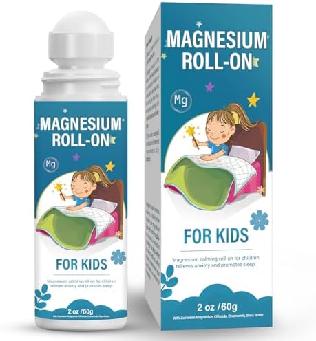 Magnesium Lotion for Kids, Magnesium Roll on for Sleep & Calm - Help Children Calm and Sleep, Support a Balanced Mood, Bedtime & Night