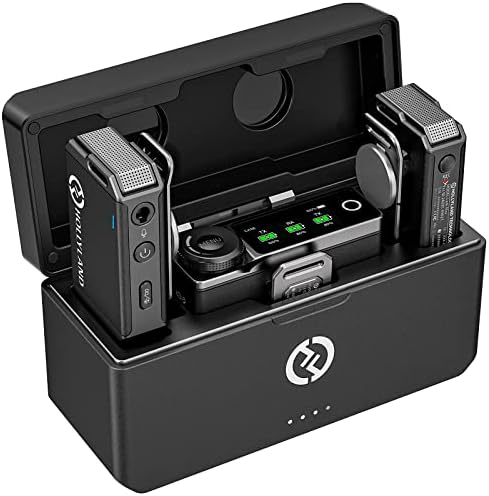 Hollyland Lark Max Wireless Lavalier Microphone System with Professional ENC, Studio Quality Audio, 22H Duration, 820ft(250m) Range, Compatible with DSLR Camera, iPhone, Android, PC-Black