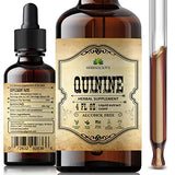 Quinine Liquid Extract 4oz - Cinchona Officinalis Bark Herbal Supplement for Leg Cramping Relief, Cramp Defense and Overall Digestive Health - All-Natural Quinine, Boosting Immune System…