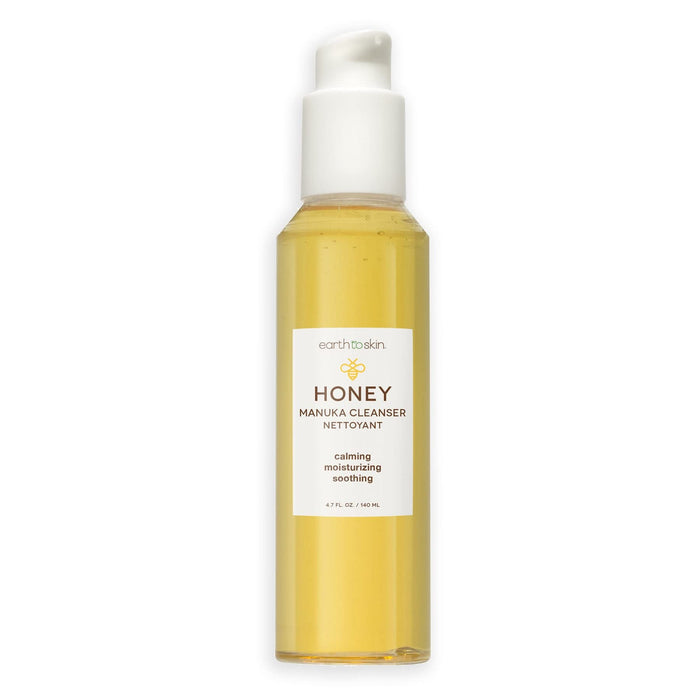 EARTH TO SKIN Honey Manuka Anti-Aging Face Cleanser, Cleanses, Balances & Hydrates, Daily Face Wash for All Skin Types (4.7 Fl Oz)