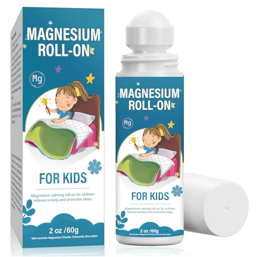 Magnesium Lotion for Kids, Natural Magnesium Lotion for Sleep, Topical Magnesîum Lotîon Supports Children Bedtime & Night Calming, Suitable for All Skin Type, 60 g