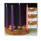 Abbey Gift Abbey & CA Gift Glory to God Advent Candleholder, 9 x 2.25, Multicolor