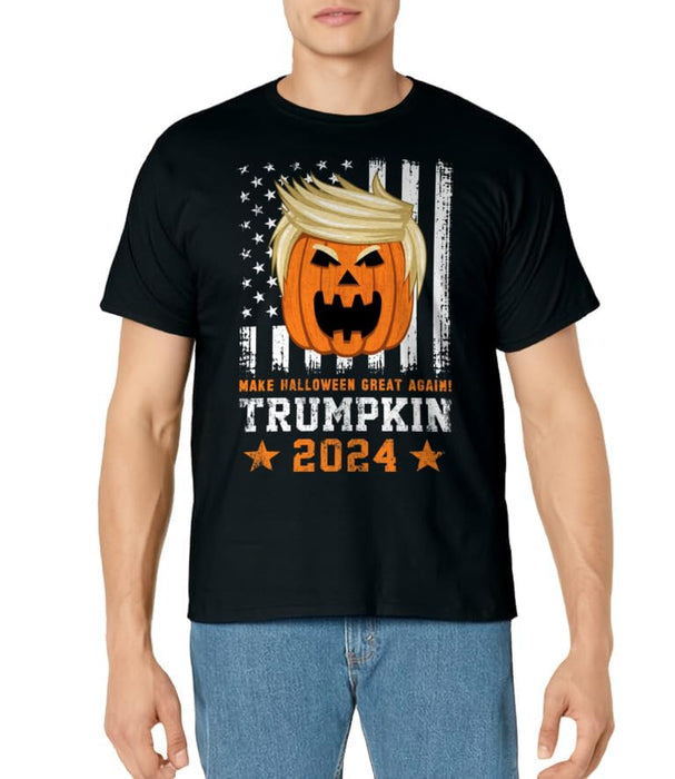 Trumpkin 2024 USA Make Halloween Great Again Funny Trump T-Shirt