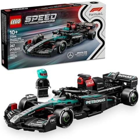 LEGO Speed Champions Mercedes-AMG F1 W15 Race Car Toy - Building Set for Kids, Boys & Girls, Ages 10+ - Toy Car for F1 Fans - Gift Idea for Birthday - 77244